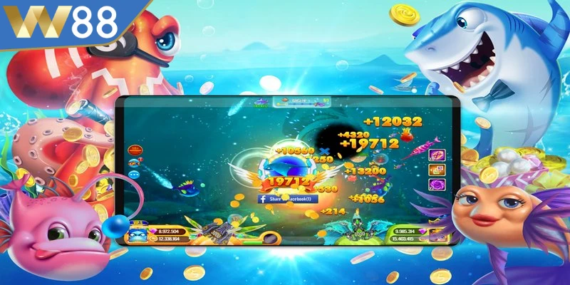 Ưu tiên ngắm bắn vào khu vực đầu, mặt của cá để diệt nhanh