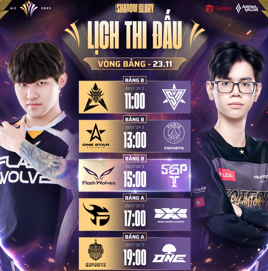 lich thi dau aic 23 11