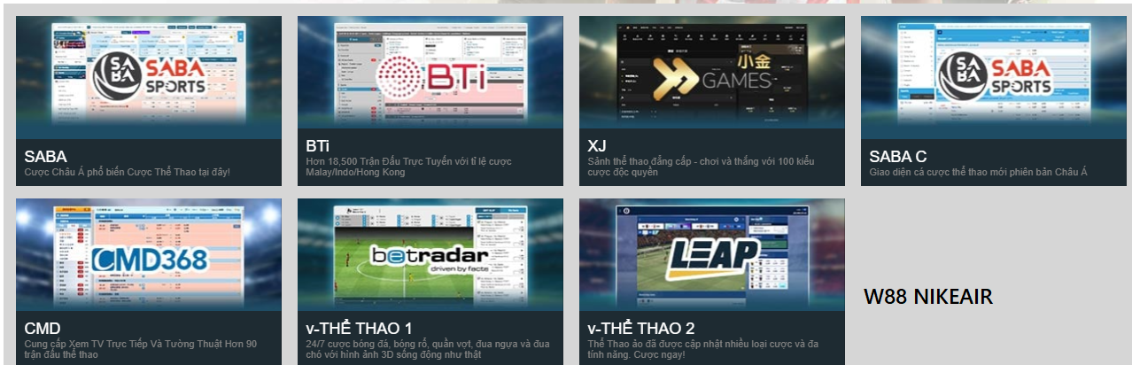 So sánh kèo thơm trên nhiều sảnh cược W88